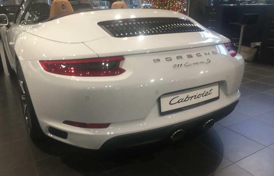 Köpa bil från Tyskland, vit Porsche Köpa bil från Tyskland, vit Porsche