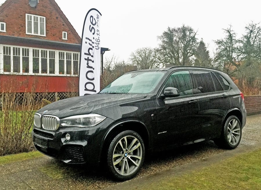 BMW X 540d M-Sportpaket 313 hk aut, drag 7-sitsig, parkeringsvärmare, rattvärme mm ImportBMWX520160304
