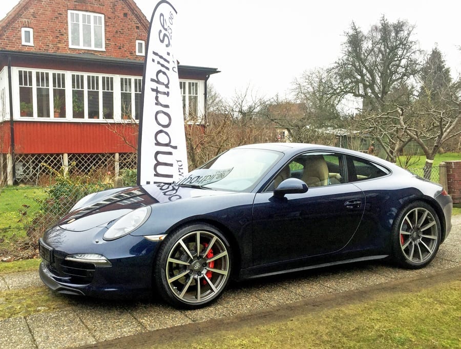 Porsche 991 Carrera 4S coupé, 400 hk import från Tyskland Importbil av Porsche 991 4S från Tyskland