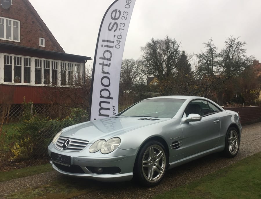 Mercedes Benz SL 55 AMG 500 hk Begagnad Mercedes Benz SL 55 AMG 500 hk köpt i Tyskland