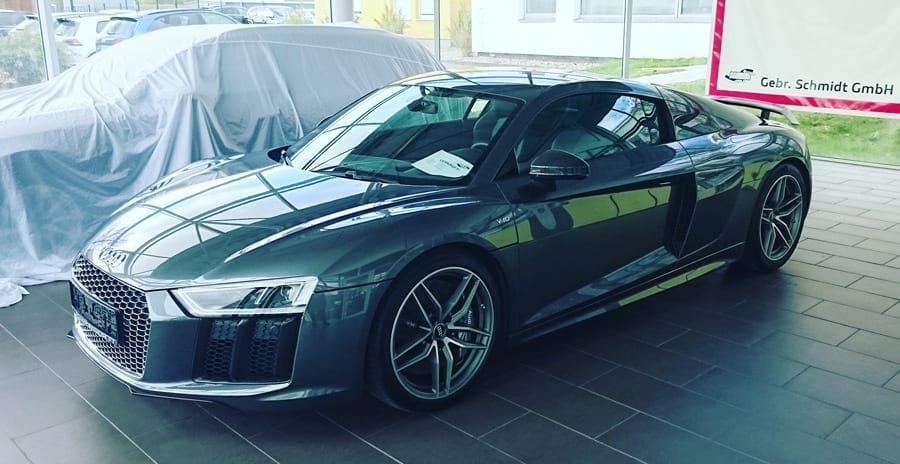 Tysklandimport Audi R8 V10 Plus 610 hk Importerad Audi R8 V10 Plus 610 hk
