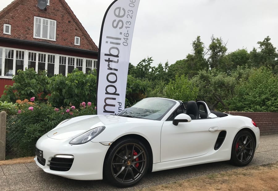 Importfordon av en Porsche Boxster S 981 315 hk, PDK, Sportavgassystem