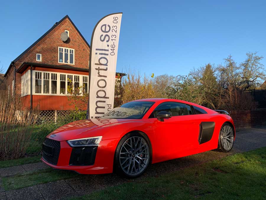 Tyskland import av en Audi R 8 med 610 hk