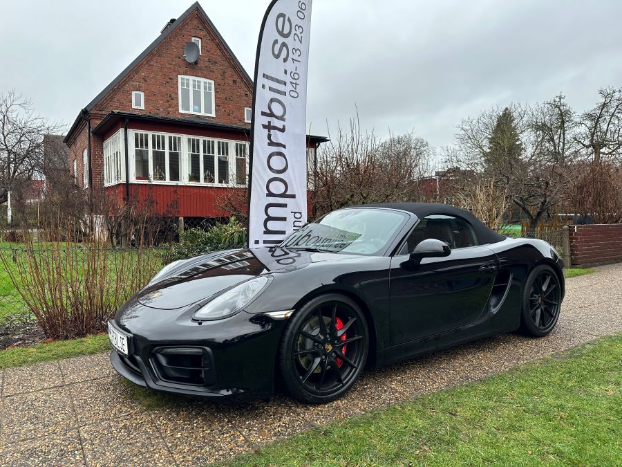Tyskland import av Porsche Boxster GTS 330 hk